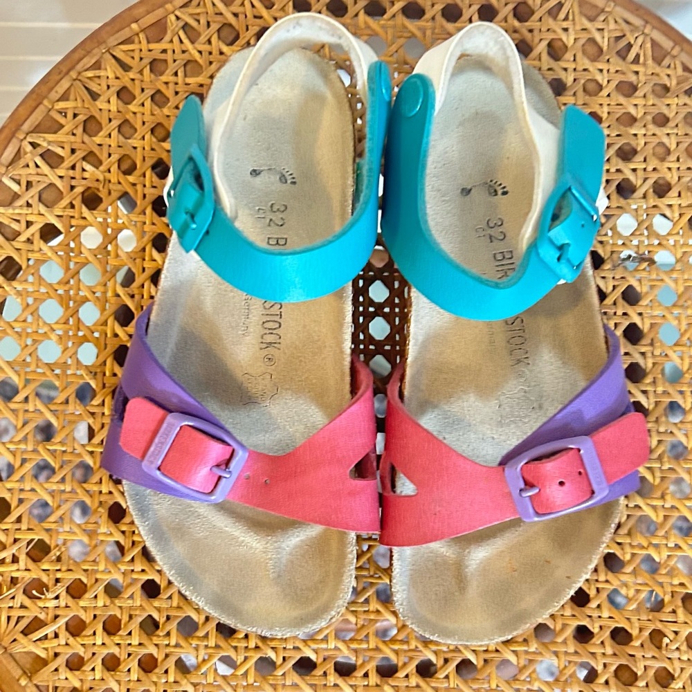 Birkenstocks multi color Sandals with Buckle Straps